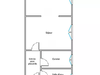 Appartement, 35 m²