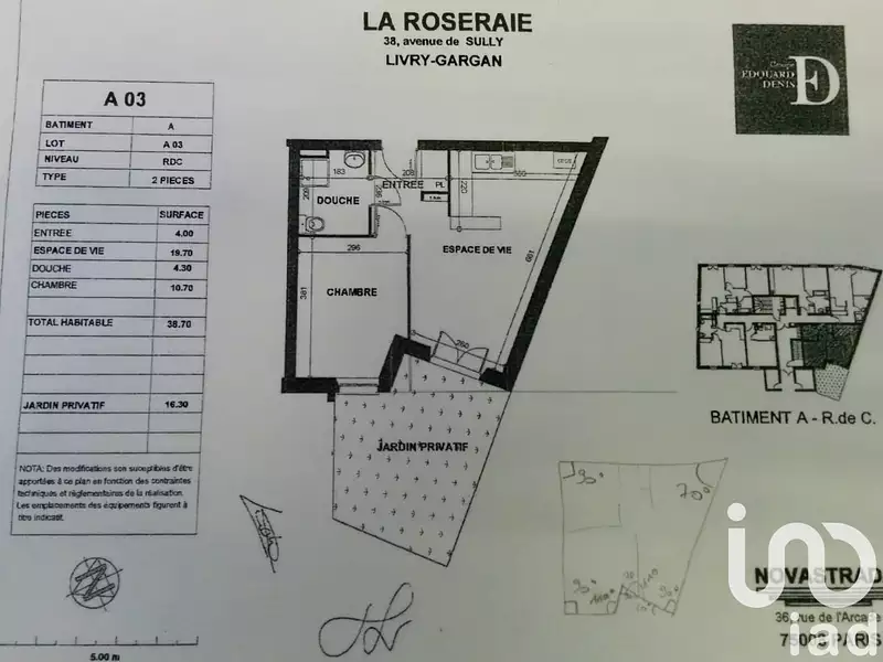 Appartement, 39 m²