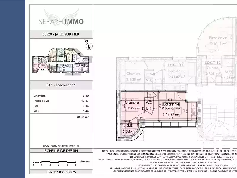 Appartement, 31,44 m²