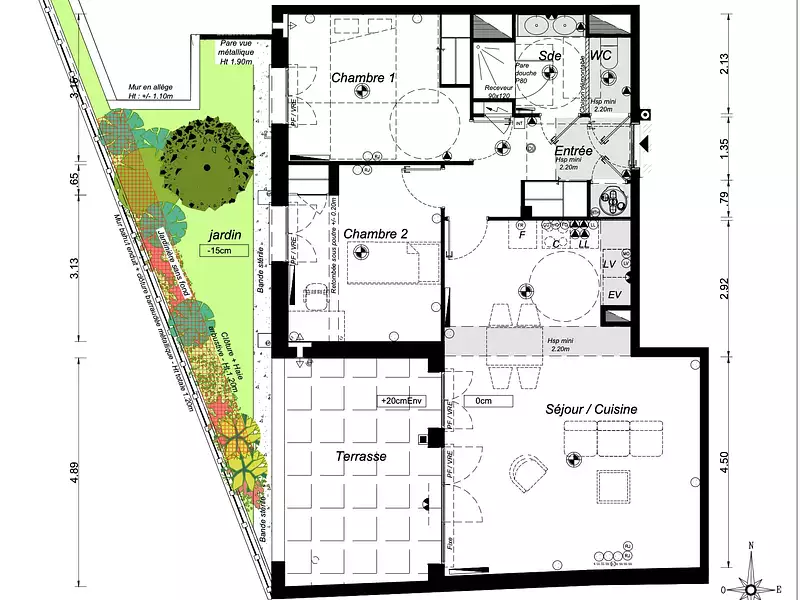Appartement, 74,4 m²