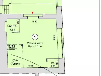 Appartement, 33,92 m²