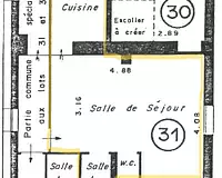 Appartement, 22,7 m²