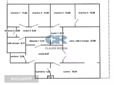 Appartement, 129 m²