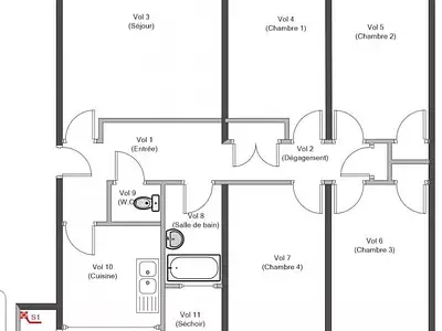 Appartement, 93 m²
