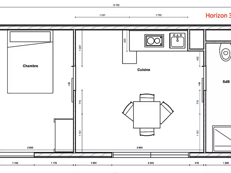 Maison, 15 m²