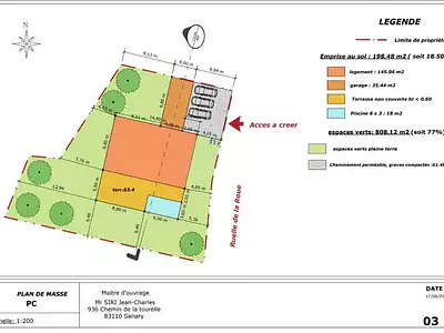 Terrain, 1 070 m²
