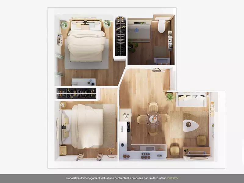 Appartement, 45 m²