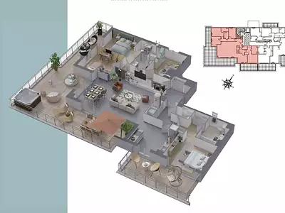 Appartement, 133,99 m²