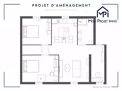 Appartement, 69,08 m²