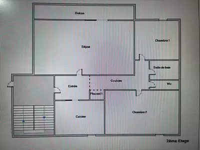 Appartement, 58 m²
