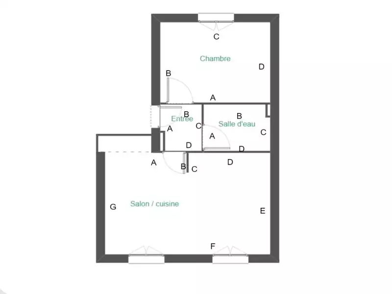 Appartement, 37 m²