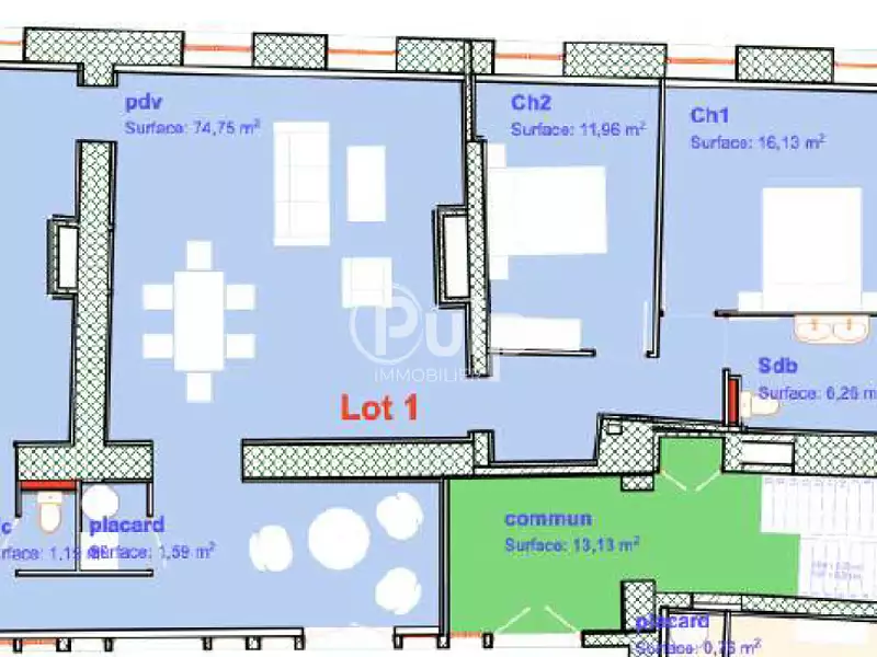 Appartement, 111 m²