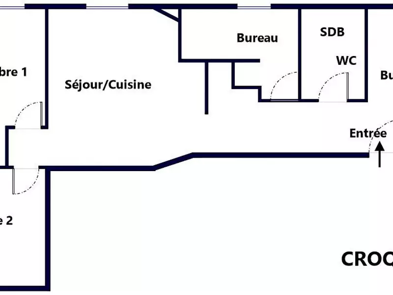 Appartement, 60 m²