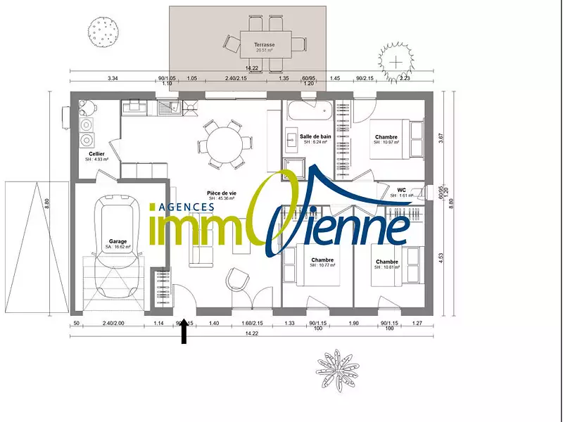 Maison, 90 m²