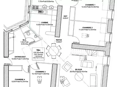 Appartement, 120 m²