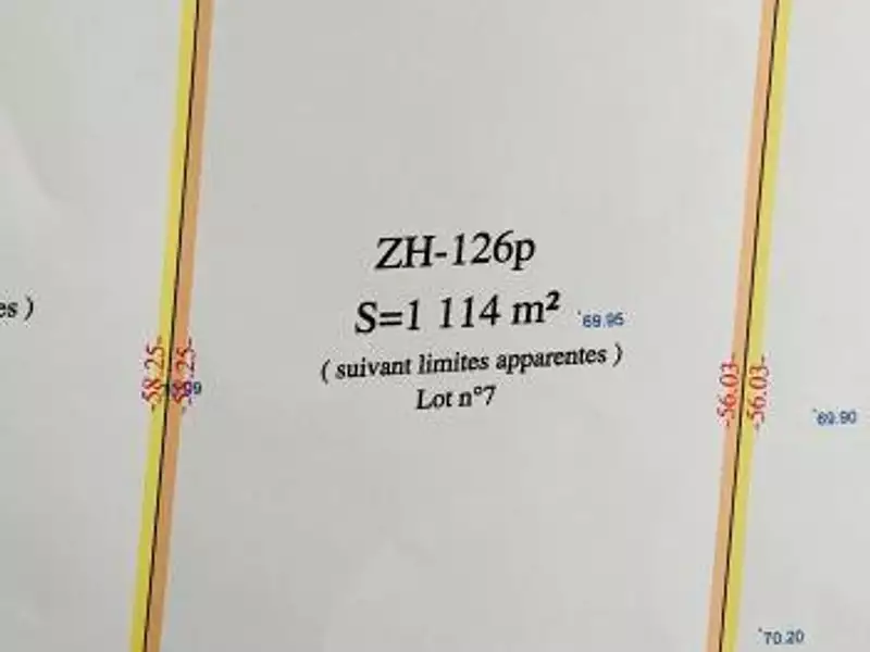 Terrain, 1 114 m²