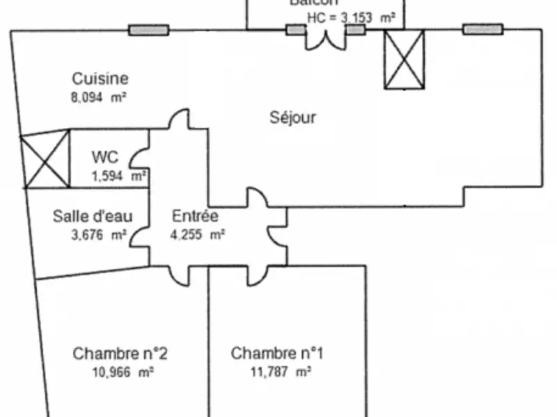 Appartement, 66 m²