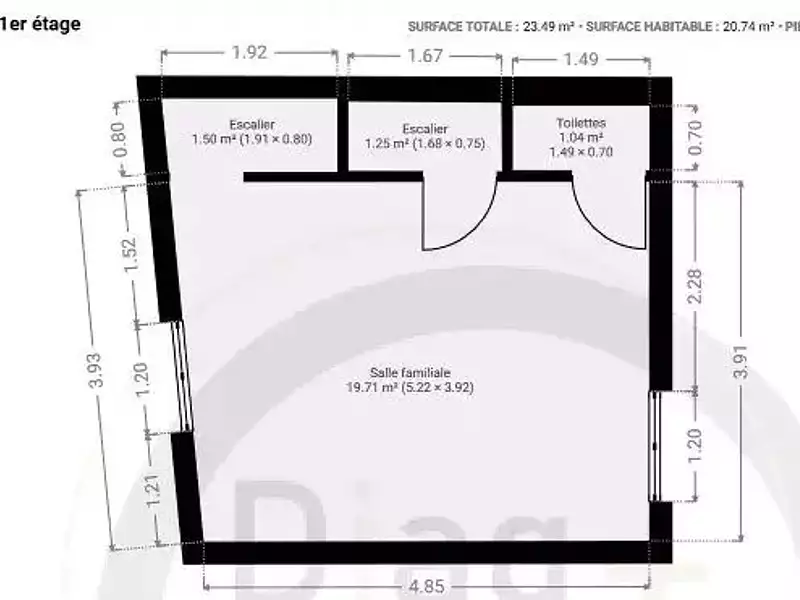 Maison, 55 m²