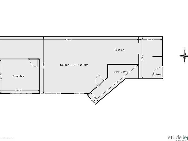 Appartement, 41 m²