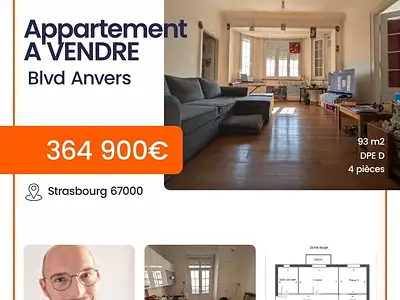 Appartement, 93 m²