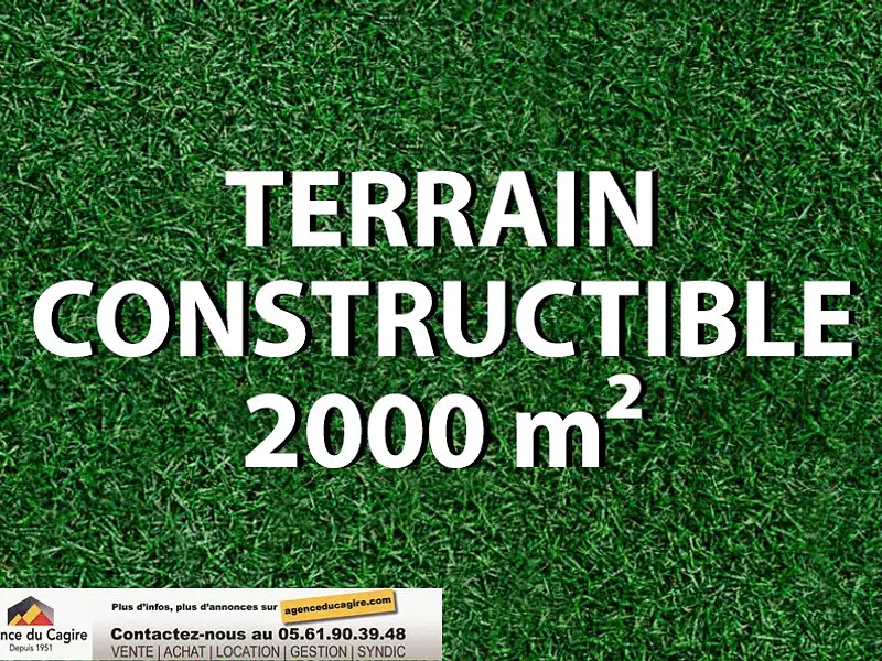 Terrain, 2 000 m²