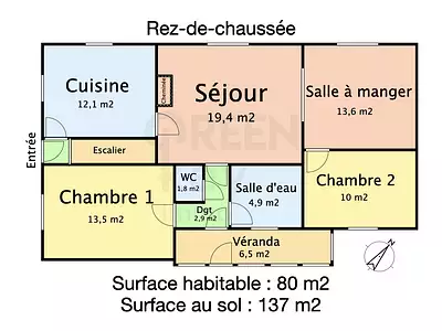 Maison, 80 m²