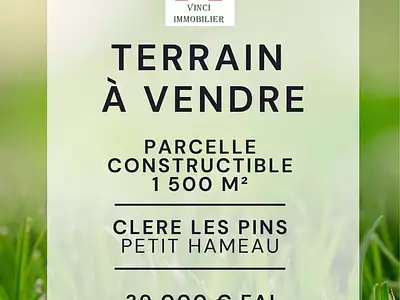 Terrain, 1 500 m²