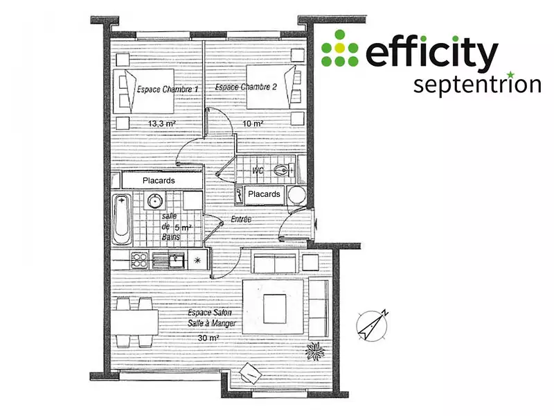 Appartement, 67 m²