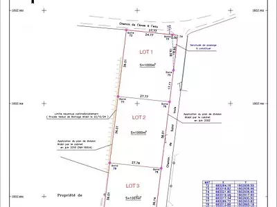 Terrain, 1 000 m²