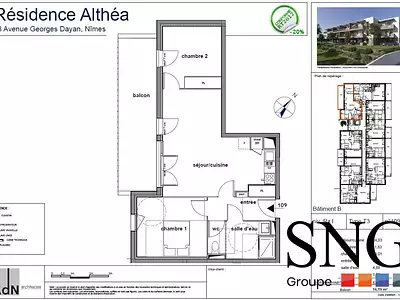 Appartement, 57,49 m²