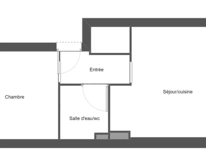 Appartement, 27 m²