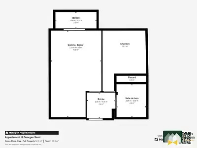Appartement, 39,26 m²