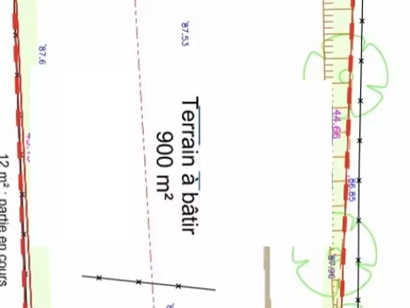 Terrain, 900 m²