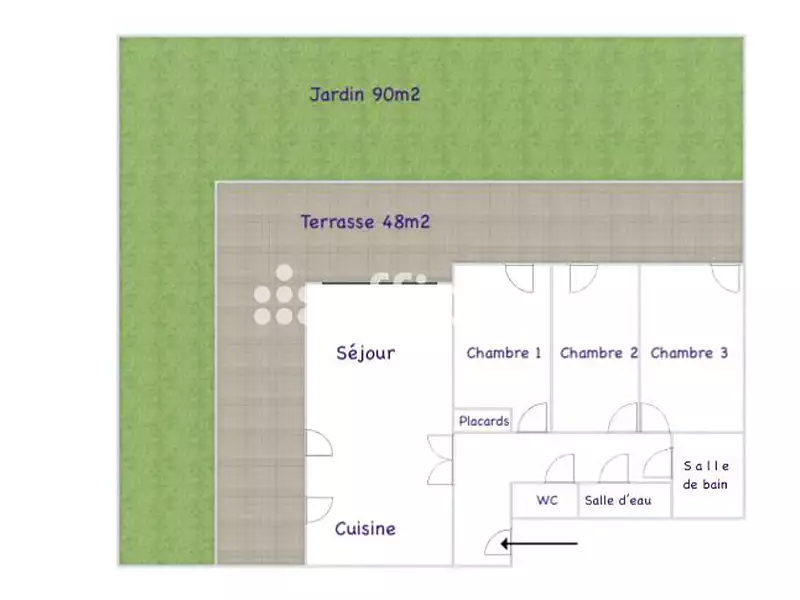 Appartement, 85 m²