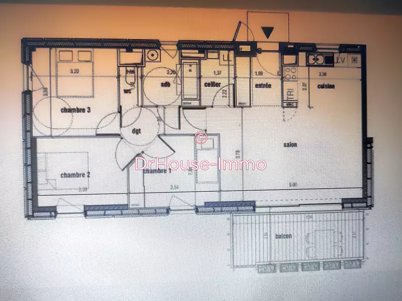 Appartement, 77 m²