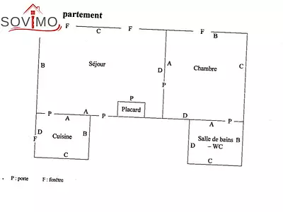 Appartement, 48,51 m²