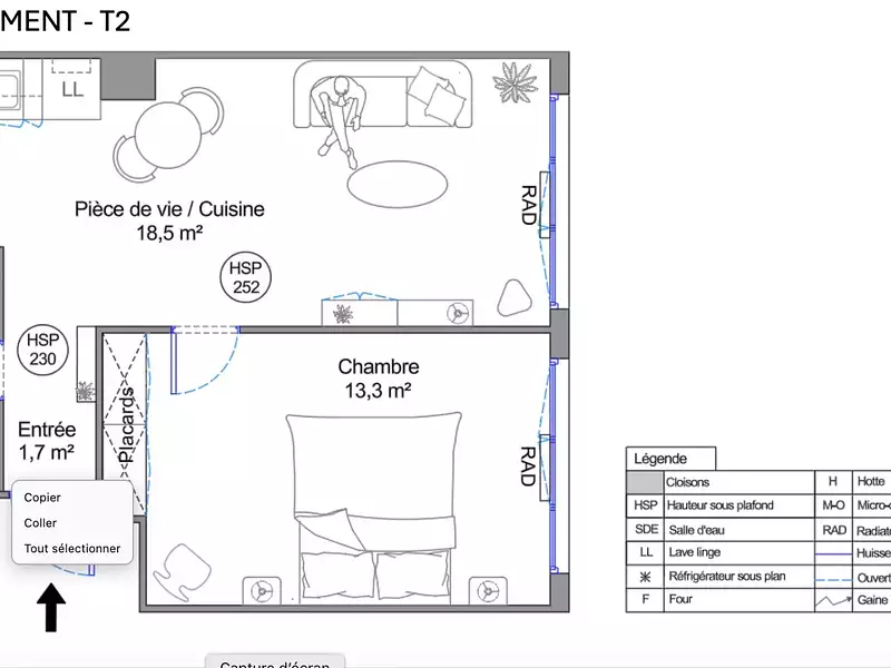 Appartement, 36,01 m²