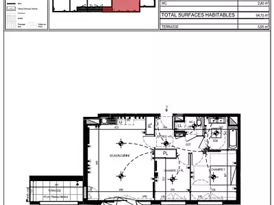 Appartement, 64 m²
