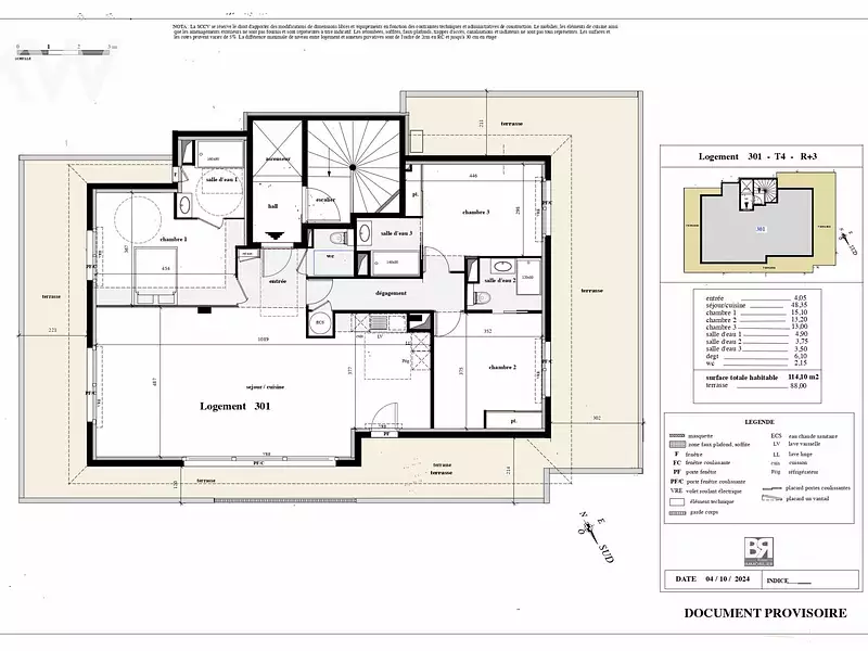 Appartement, 114,1 m²