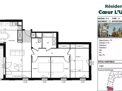 Appartement, 87 m²