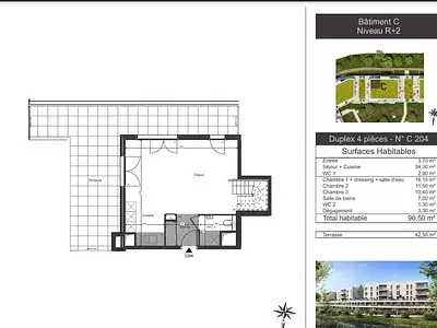 Appartement, 90,5 m²