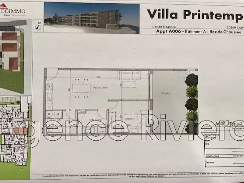 Appartement, 56,25 m²