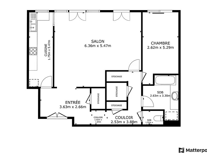 Appartement, 84 m²