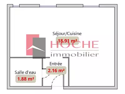 Appartement, 23 m²