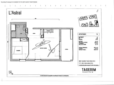 Appartement, 48,4 m²
