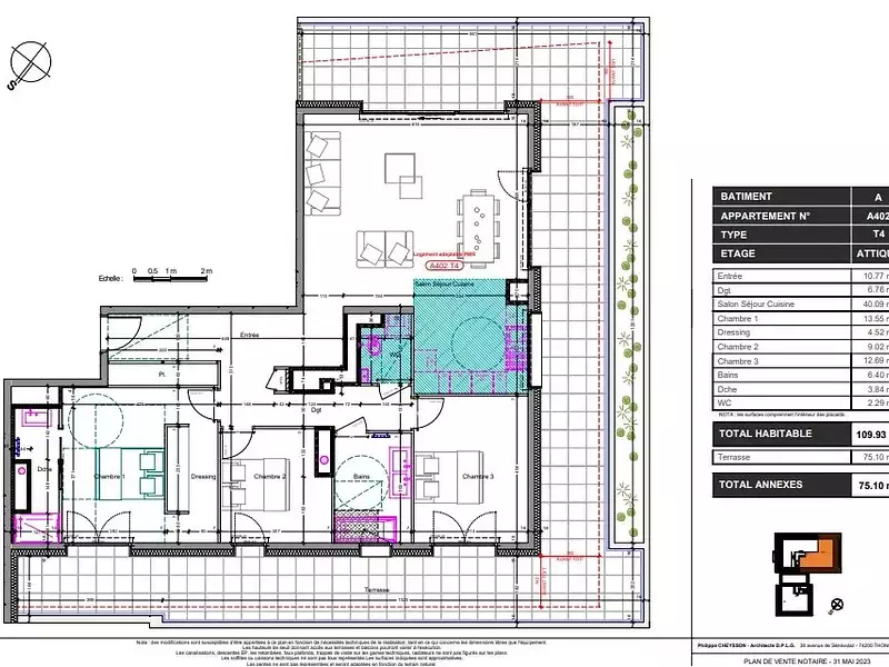 Appartement, 109,93 m²