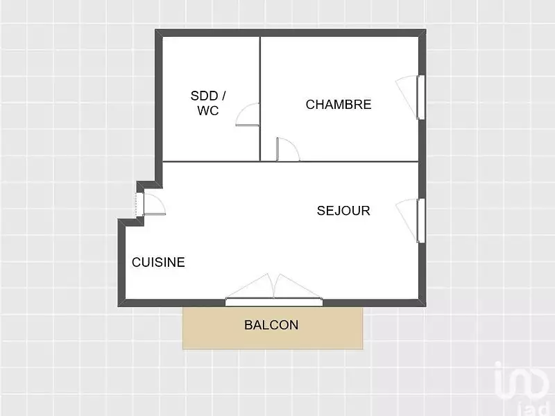 Appartement, 46 m²