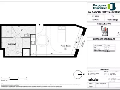 Appartement, 30,13 m²