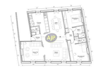 Appartement, 120,72 m²