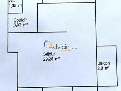 Appartement, 62 m²